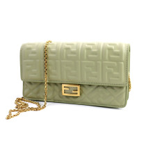 Fendi Woc Pelle Verde Acqua