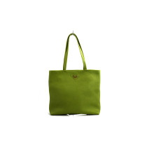 Prada Shopping Pelle Martellata Verde Lime