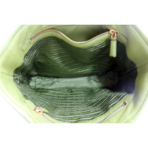 Prada Shopping Pelle Martellata Verde Lime