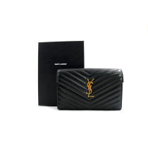 Saint Laurent Woc Cassandre Pelle Nera