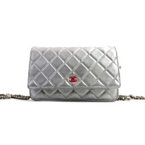 Chanel Woc Pelle Argento