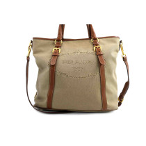 Prada Shopping Tela Beige