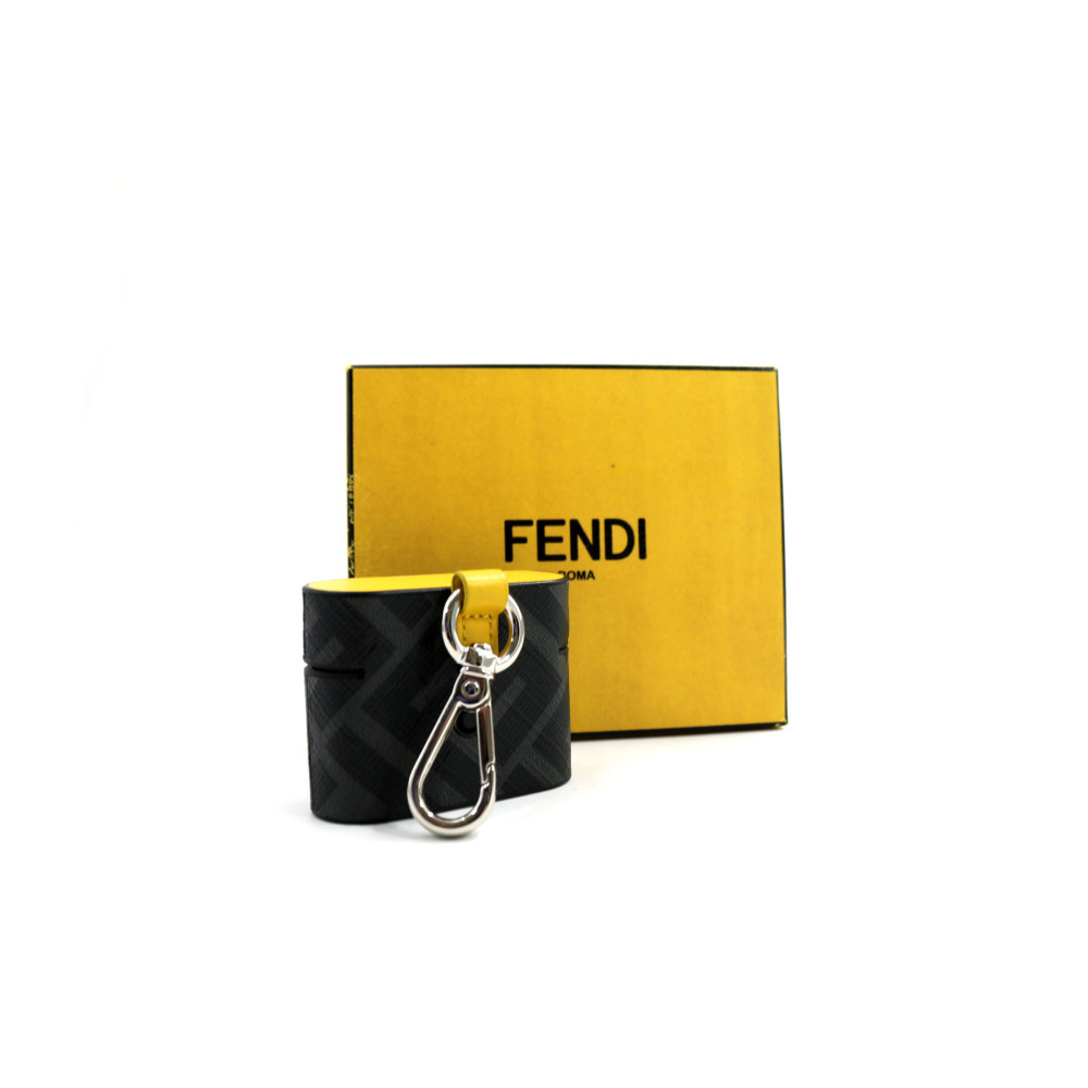 Fendi Porta Airpods Serie 2 Pro Pelle Nera