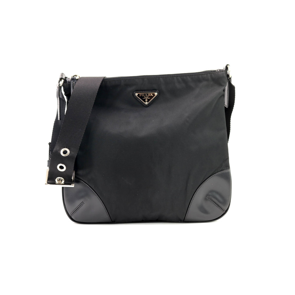 Prada Tracolla Tela Nera