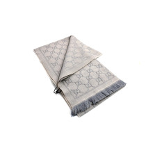 Gucci Sciarpa Lana Grigio Chiaro