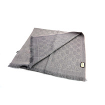 Gucci Sciarpa Lana Grigio Azzurro