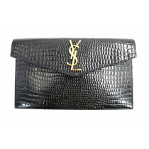 Saint Laurent Uptown Pelle Stampa Cocco Nera