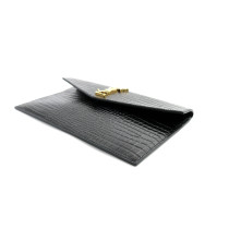 Saint Laurent Uptown Pelle Stampa Cocco Nera