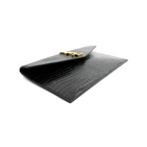 Saint Laurent Uptown Pelle Stampa Cocco Nera