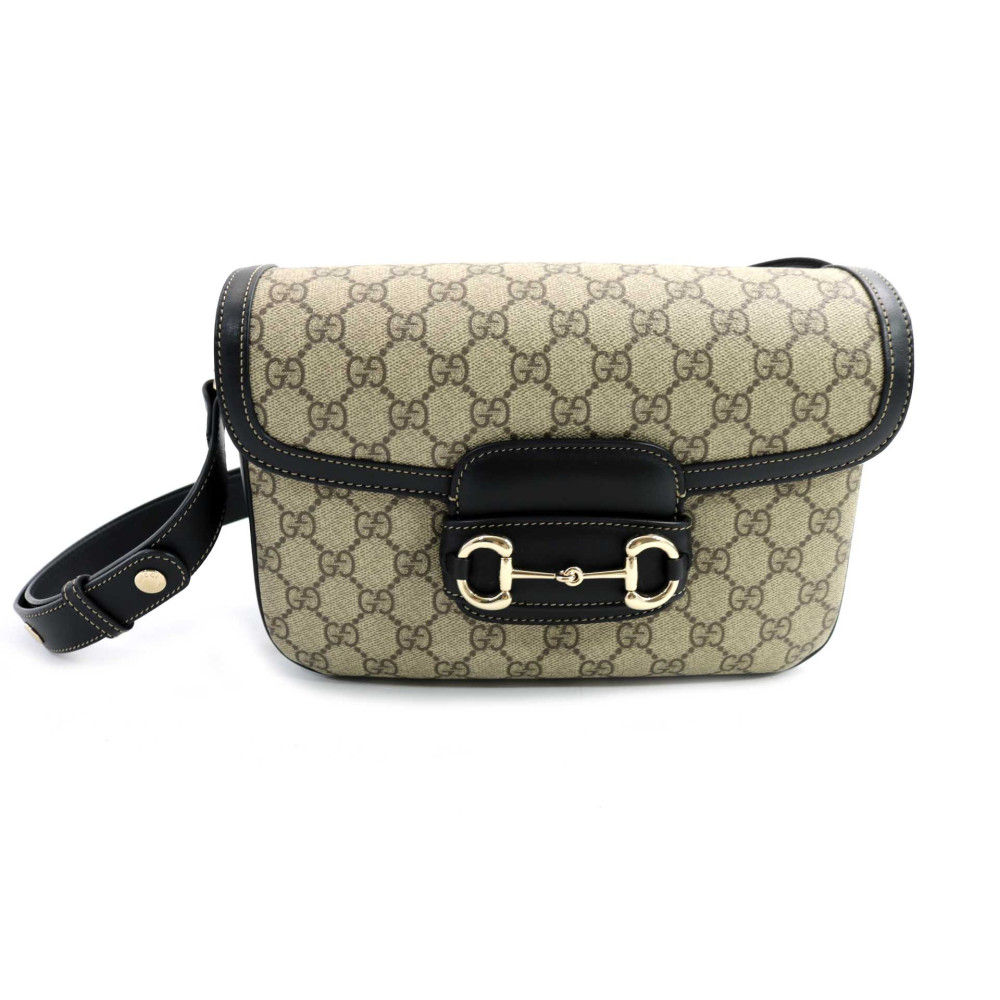 Gucci Horsebit 1955 Media GG Supreme Beige