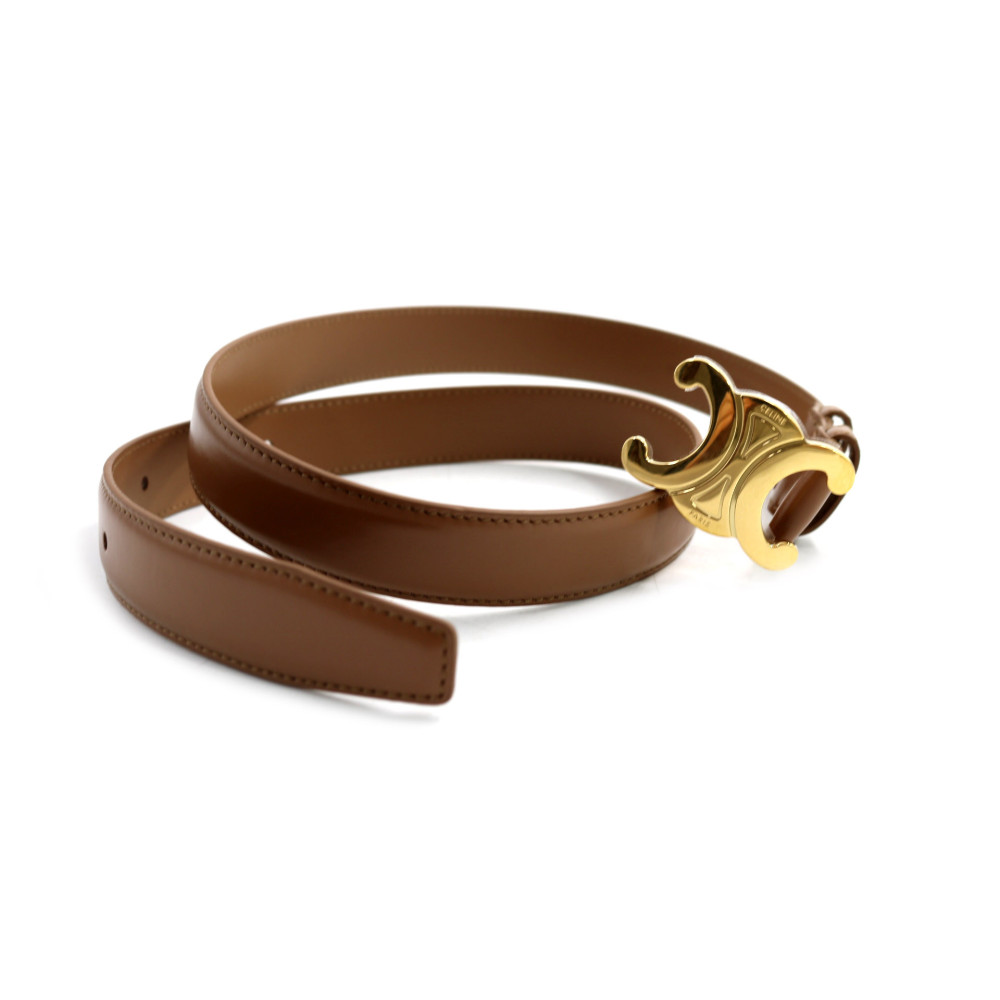 Celine Cintura Triomphe Pelle Bronzo 80cm