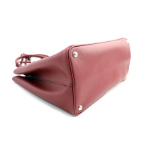 Prada Double Pelle Saffiano Rossa