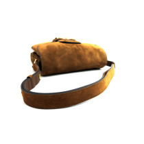 Gucci Horsebit Pelle Scamosciata Marrone