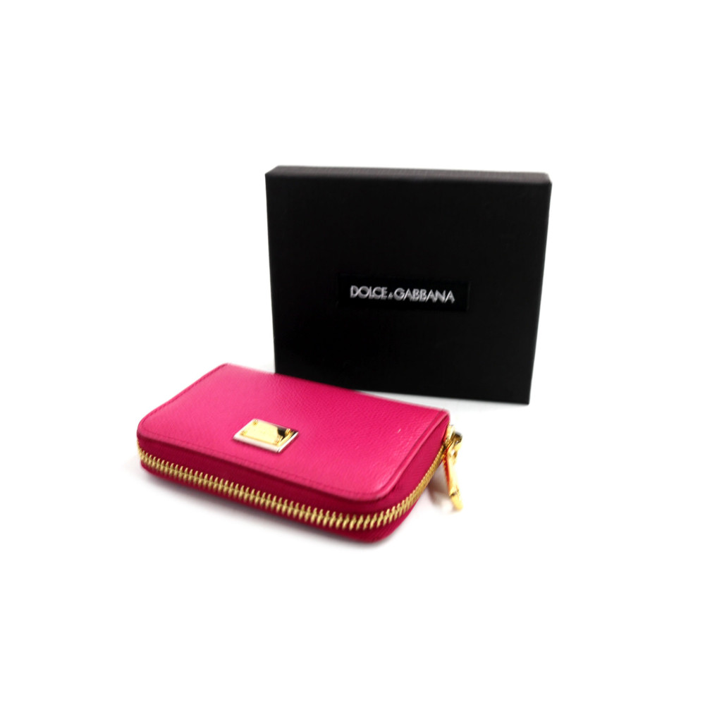Dolce & Gabbana Portamonete Pelle Fucsia