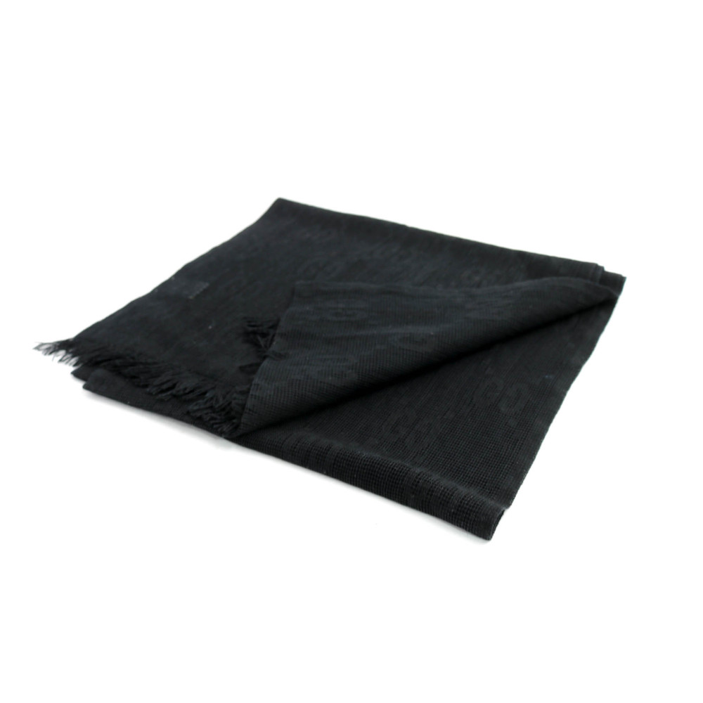 Gucci Stola Lana e Seta Nera