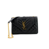Saint Laurent Envelope Pelle Nera