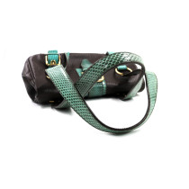 Dolce & Gabbana Snakeskin Pelle Marrone e Turchese