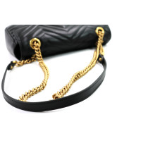 Gucci Borsa a Spalla GG Marmont Misura Piccola Pelle Nera