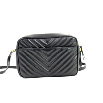 Saint Laurent Camera Bag Lou In Pelle Trapuntata Nera