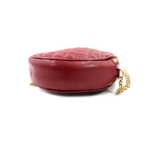 Dolce & Gabbana Pochette Disco Rotondo Pelle Bordeaux