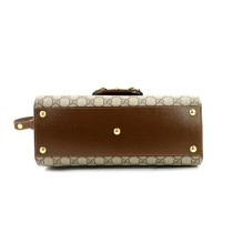 Gucci Horsebit 1955 Media Top Handle Bag GG Beige