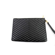 Saint Laurent Pochette Cassandre Pelle Grain de Poudre Nera
