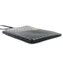 Saint Laurent Pochette Cassandre Pelle Grain de Poudre Nera