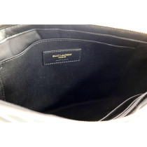 Saint Laurent Pochette Cassandre Pelle Grain de Poudre Nera