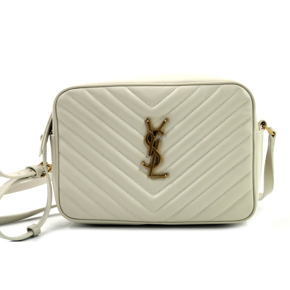 Saint Laurent Camera Bag Pelle Crema