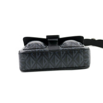 Dior Flap Messenger Pelle Nero Grigio