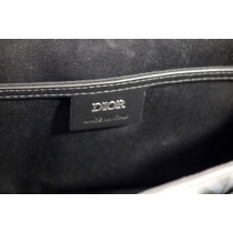 Dior Flap Messenger Pelle Nero Grigio