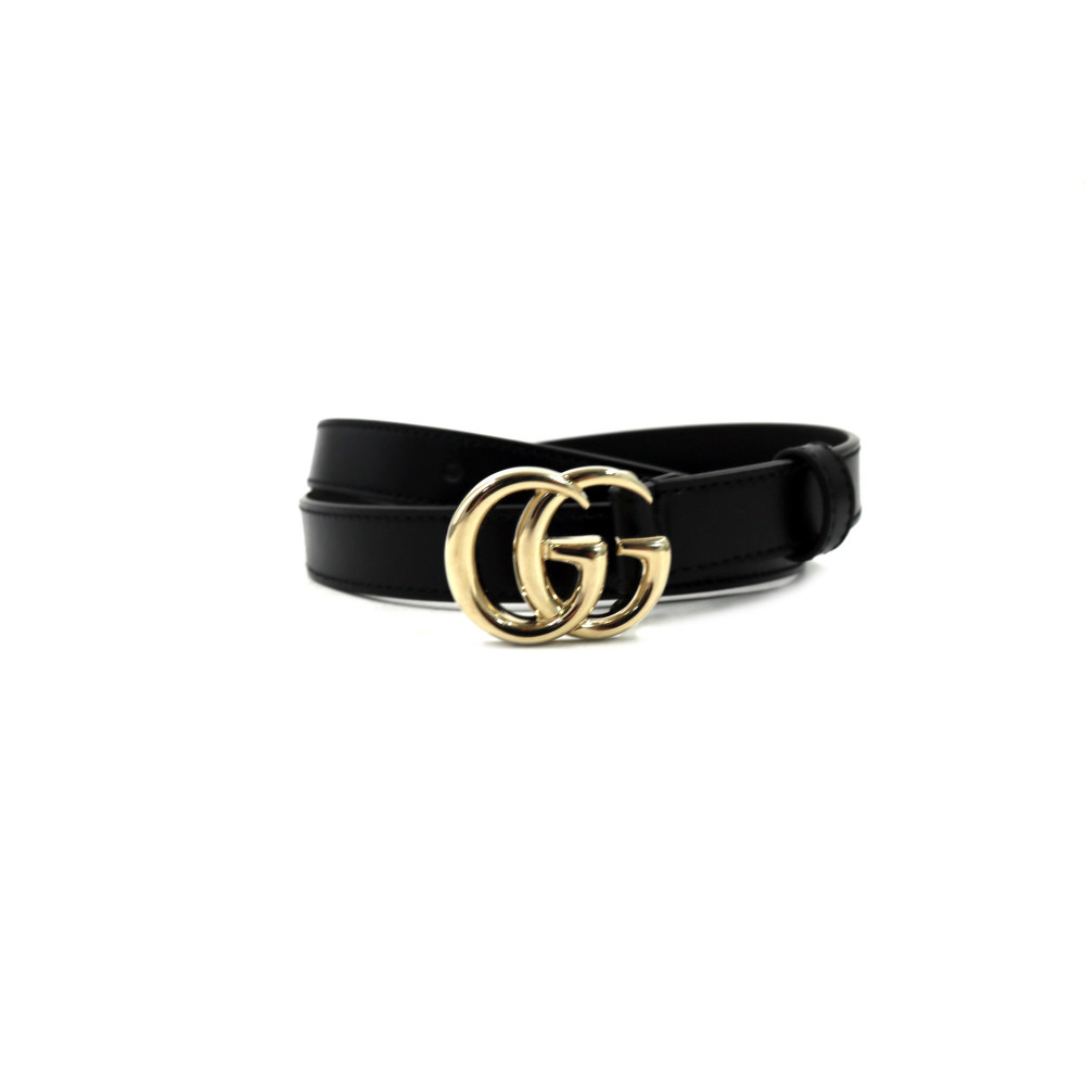 Gucci Cintura Marmont Pelle Nera
