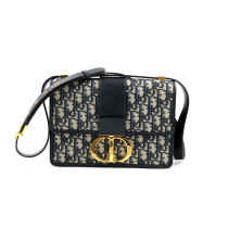 Dior Montaigne 30 Tela Oblique Blu