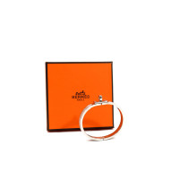 Hermès Bracciale Mini Click Kelly PM Argento Marron Glacè