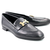 Hermes Mocassini Paris Pelle Nera