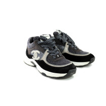 Chanel Sneakers Tweed Lana Grigia