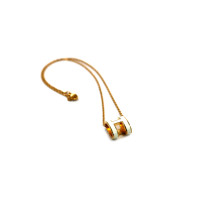 Hermes Collana Pop H Metallo Laccato Bianco