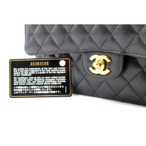 Chanel 11.12 Pelle Caviar Nera