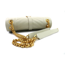 Saint Laurent Envelope Media Pelle Bianca