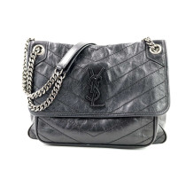 Saint Laurent Niki Medium Pelle Nera