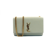 Saint Laurent Kate Media Pelle Bianca