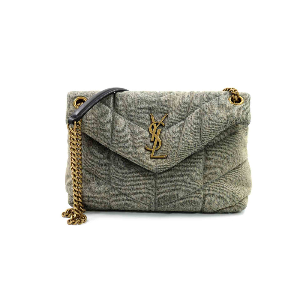 Saint Laurent Puffer Small Denim Jeans