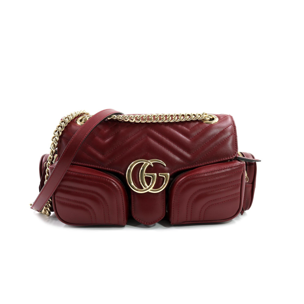 Gucci Marmont Cargo Pelle Bordeaux