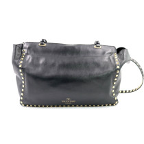Valentino Shopping Rockstud Pelle Nera