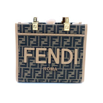 Fendi Sunshine Tela e Pelle Marrone