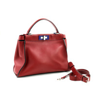 Fendi Peekaboo Pelle Rossa