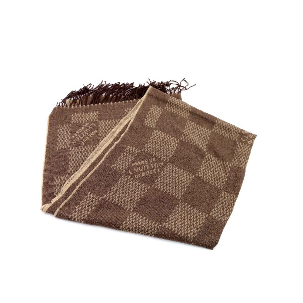 Louis Vuitton Sciarpa Lana Marrone