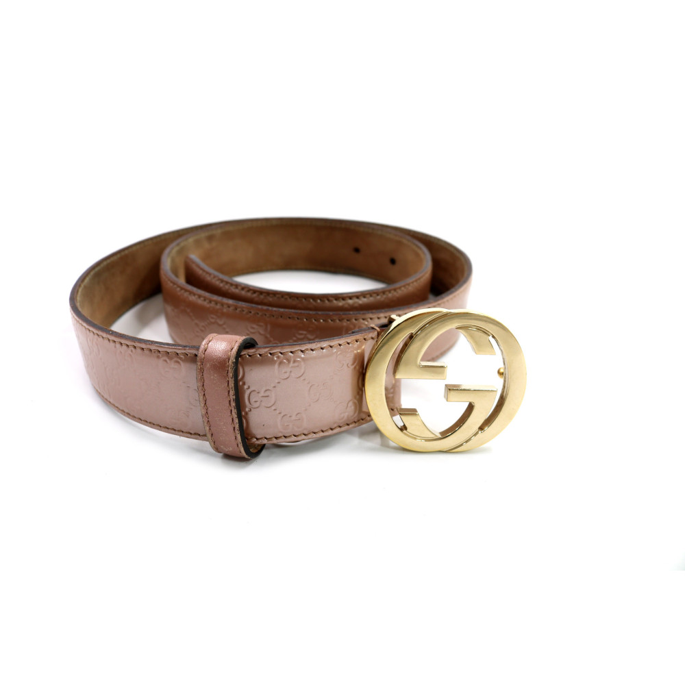 Gucci Cintura Marmont Pelle Rosa