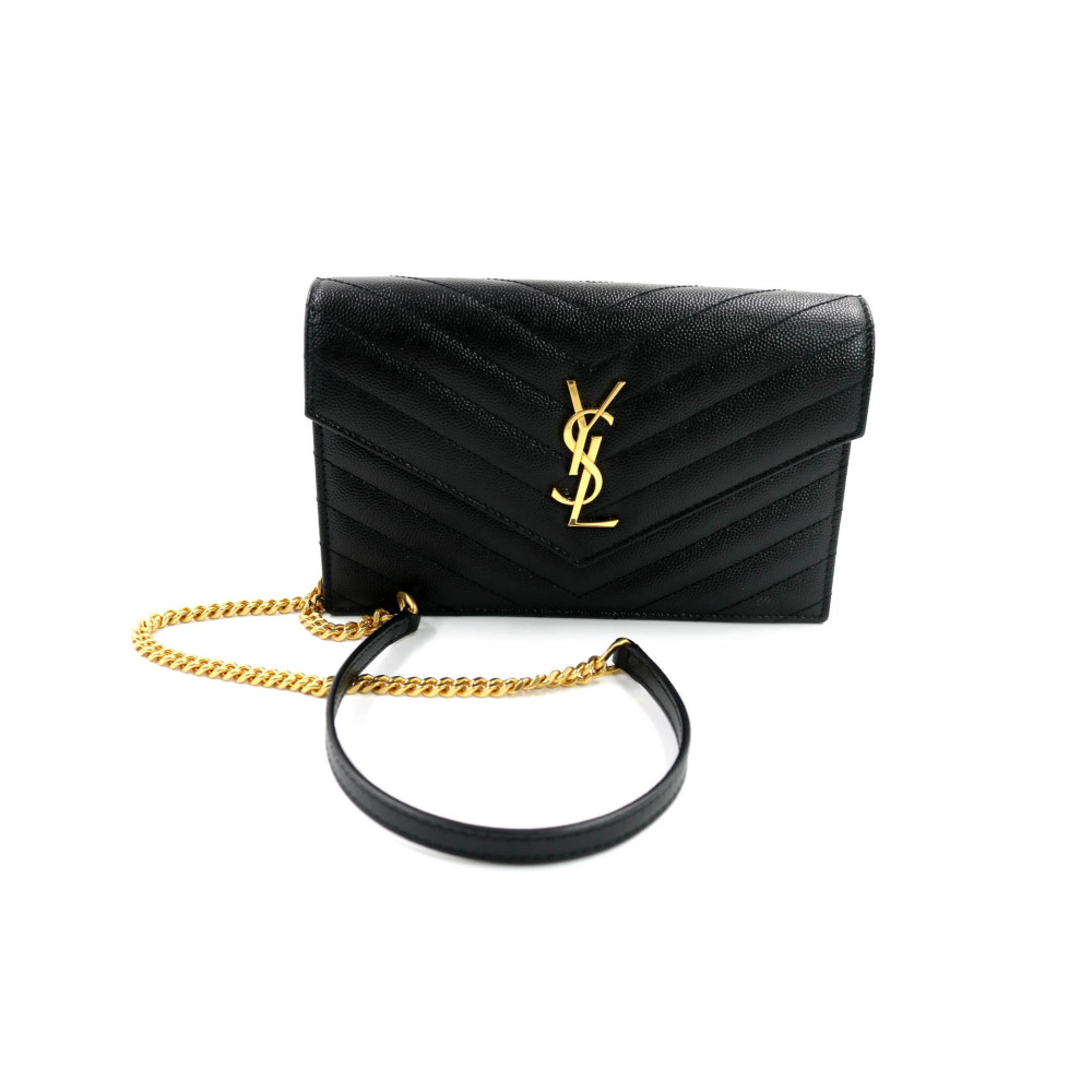 Saint Laurent Woc Cassandre Pelle Nera