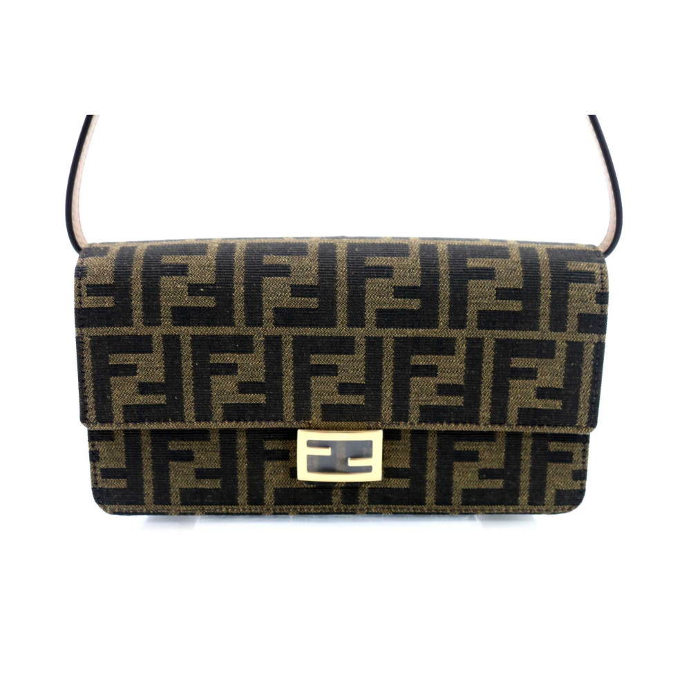 Fendi Woc Baguette Zucca Marrone